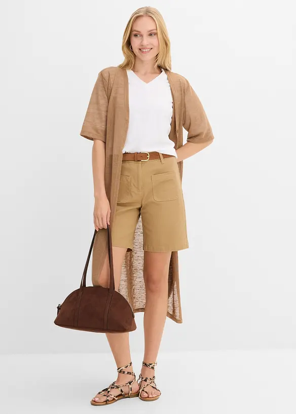 Bermudashorts i bomullsblanding, bonprix