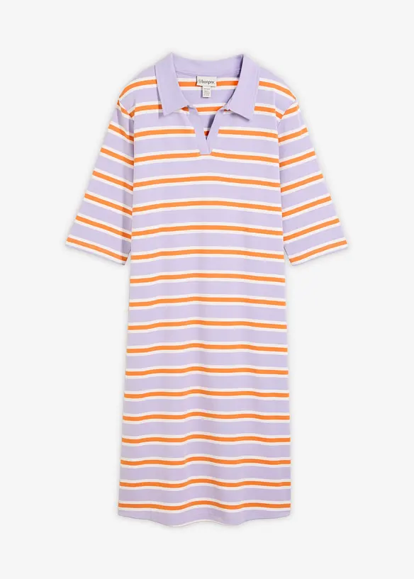 Knelang kjole med polokrage, bonprix