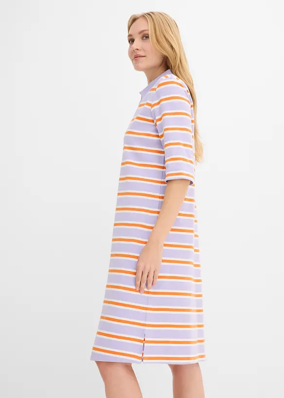Knelang kjole med polokrage, bonprix