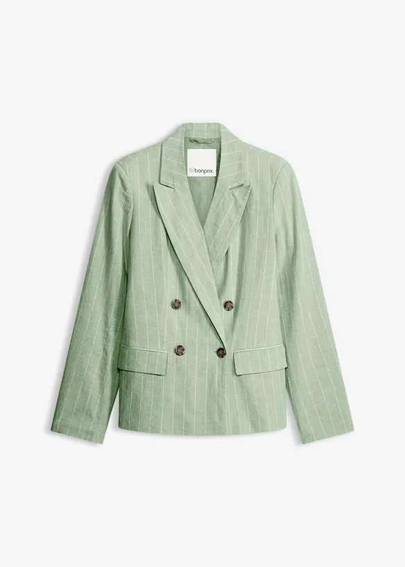 Blazer med lin, bonprix
