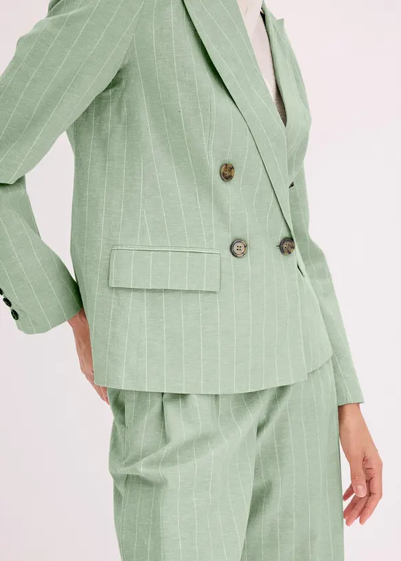 Blazer med lin, bonprix