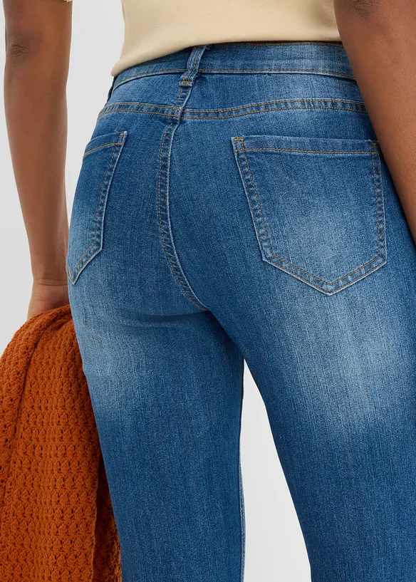 Slim Fit-caprijeans, Mid Waist, bonprix