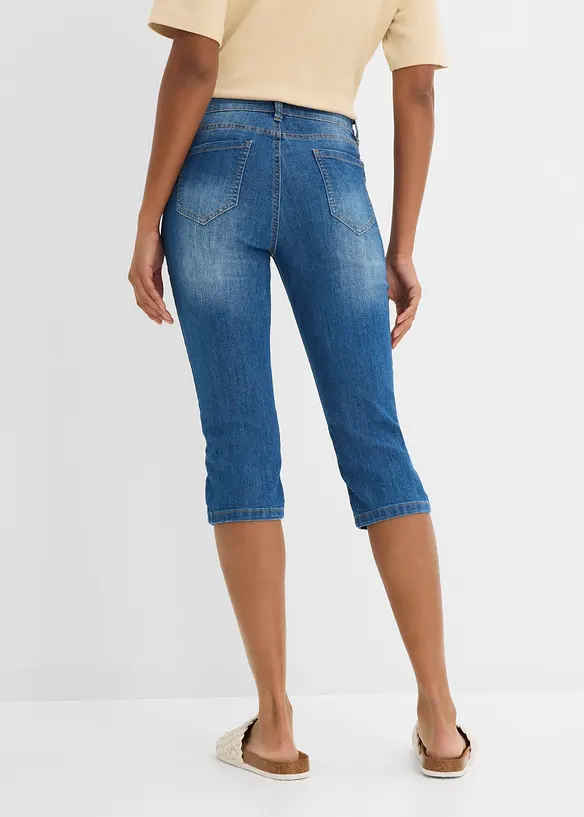 Slim Fit-caprijeans, Mid Waist, bonprix