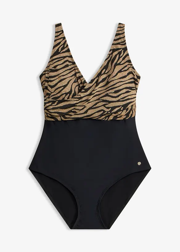 Medium shape-badedrakt i omslagsstil, bonprix