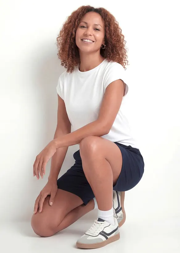Jersey-bermudashorts i viskosemiks, bonprix