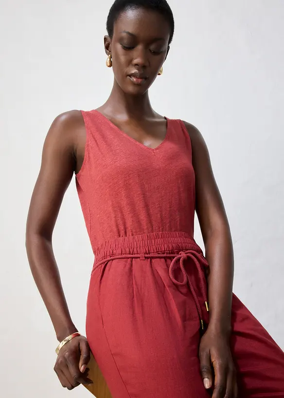Pull on-bukse i 100% lin, bonprix