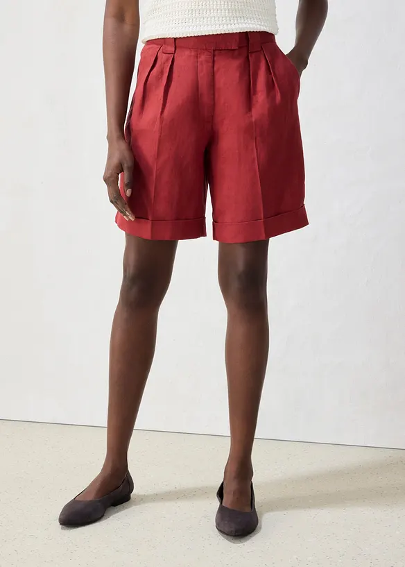 Bermudashorts i 100% lin, bonprix