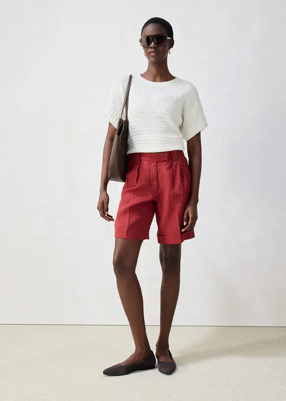 Bermudashorts i 100% lin, bonprix
