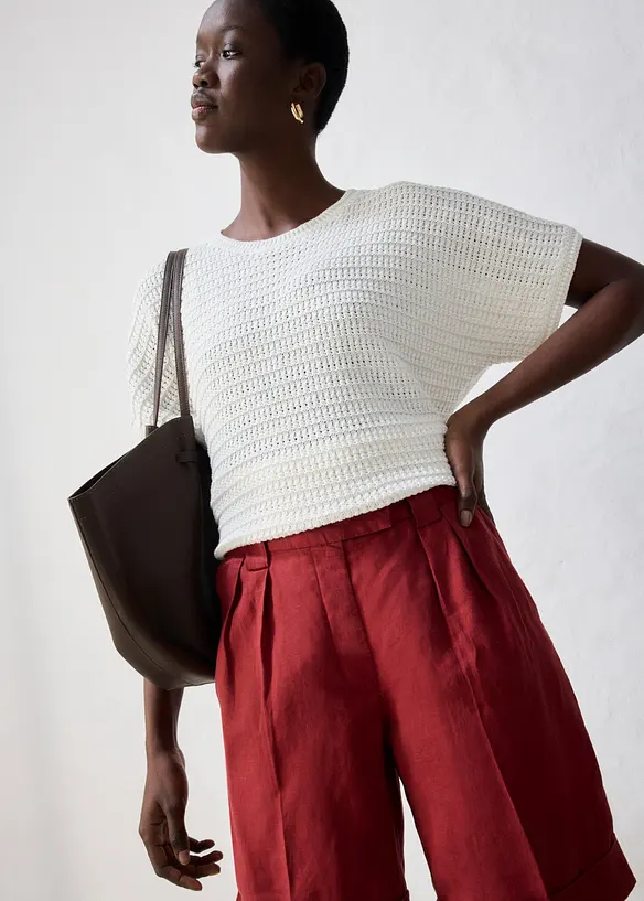 Bermudashorts i 100% lin, bonprix