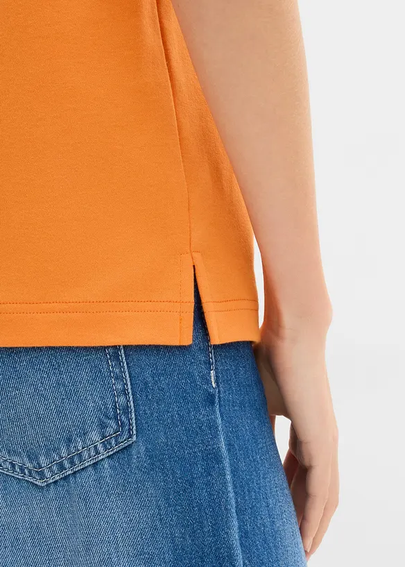 Oversized topp i 100% &oslash;kologisk bomull, bonprix