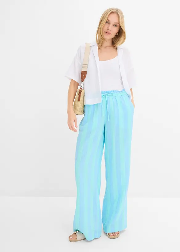 Pull on-bukse i luftig musselin, bonprix