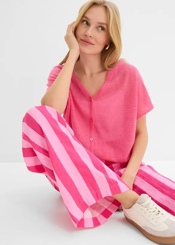 Pull on-bukse i luftig musselin, bonprix