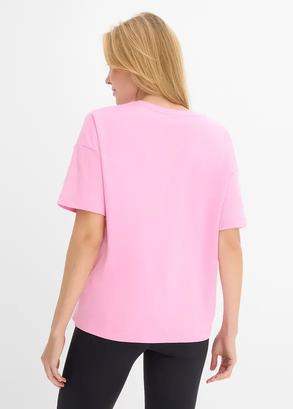 Oversized topp i 100% &oslash;kologisk bomull, bonprix
