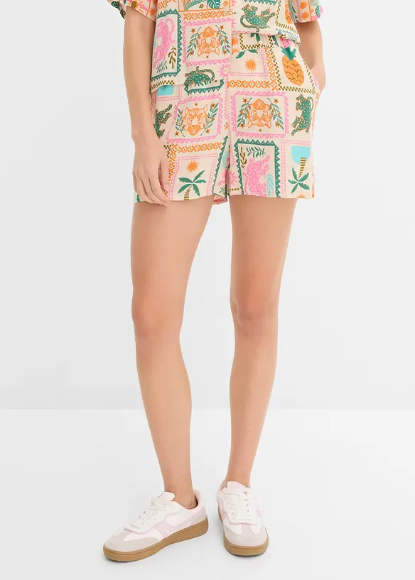 Shorts i lett viskose, bonprix