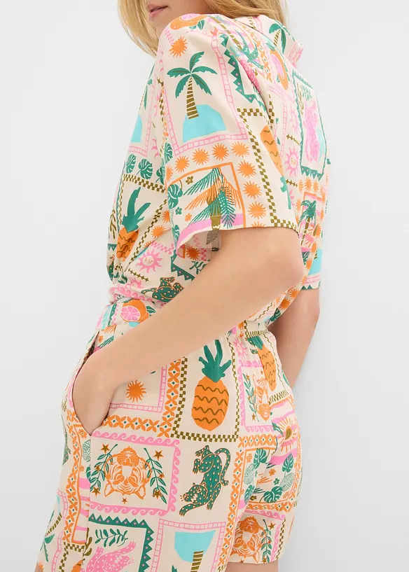 Shorts i lett viskose, bonprix