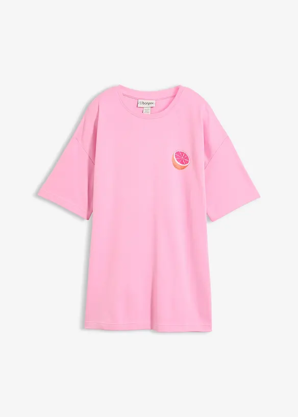 Oversized topp i 100% &oslash;kologisk bomull, bonprix
