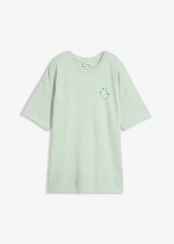 Oversized topp i 100% &oslash;kologisk bomull, bonprix