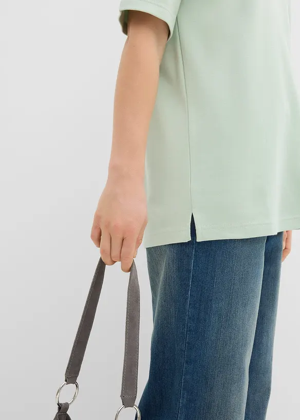 Oversized topp i 100% &oslash;kologisk bomull, bonprix