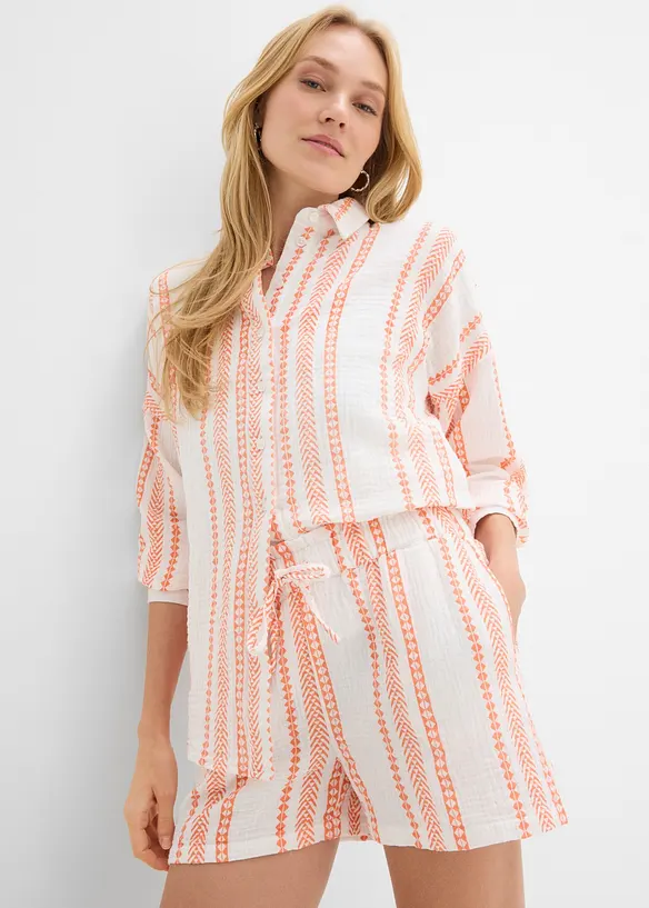 Shorts i luftig musselin, bonprix