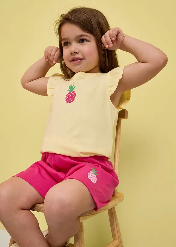 Jerseyshorts i 100% &oslash;kologisk bomull (3-pack), bonprix