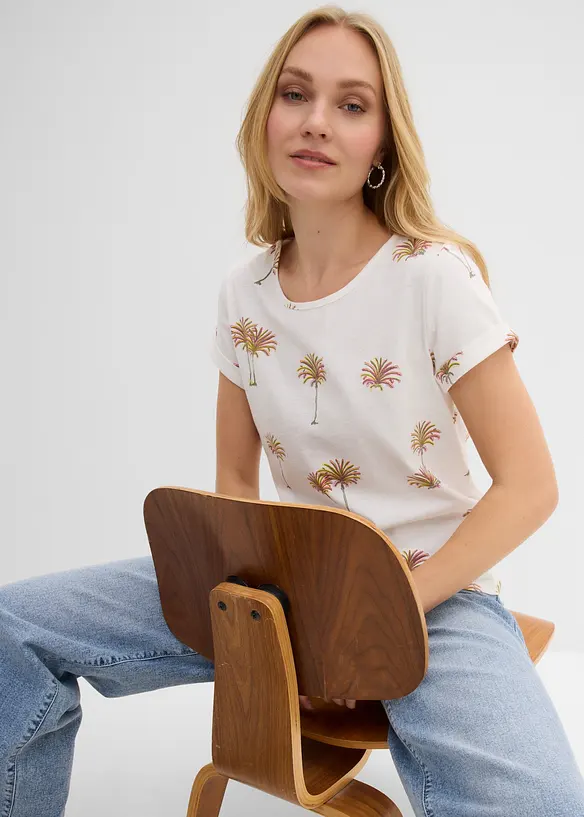 Topp i 100% &oslash;kologisk bomull, bonprix