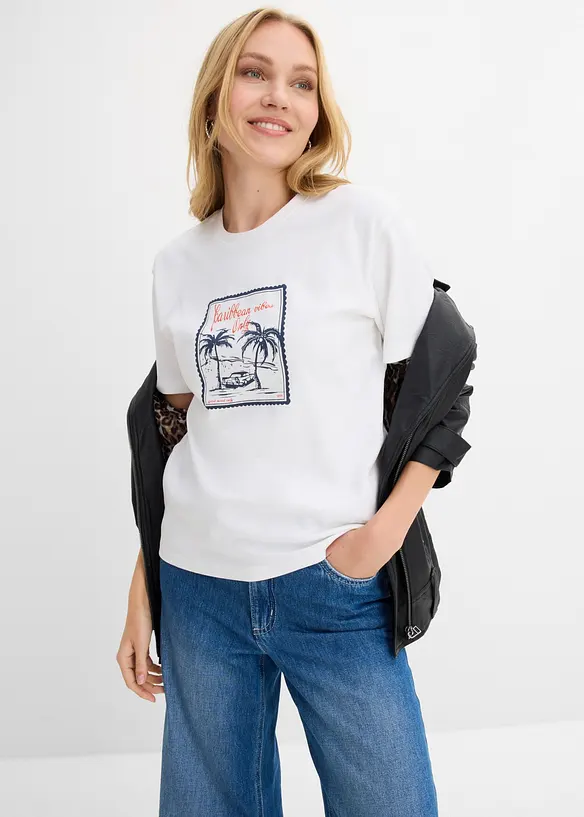 T-skjorte i 100% &oslash;kologisk bomull, bonprix