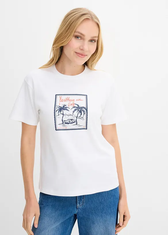 T-skjorte i 100% &oslash;kologisk bomull, bonprix
