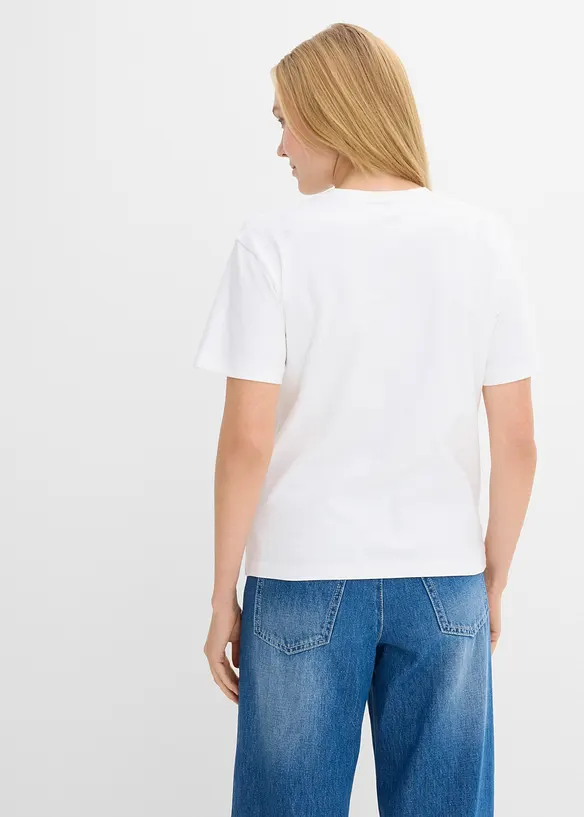 T-skjorte i 100% &oslash;kologisk bomull, bonprix