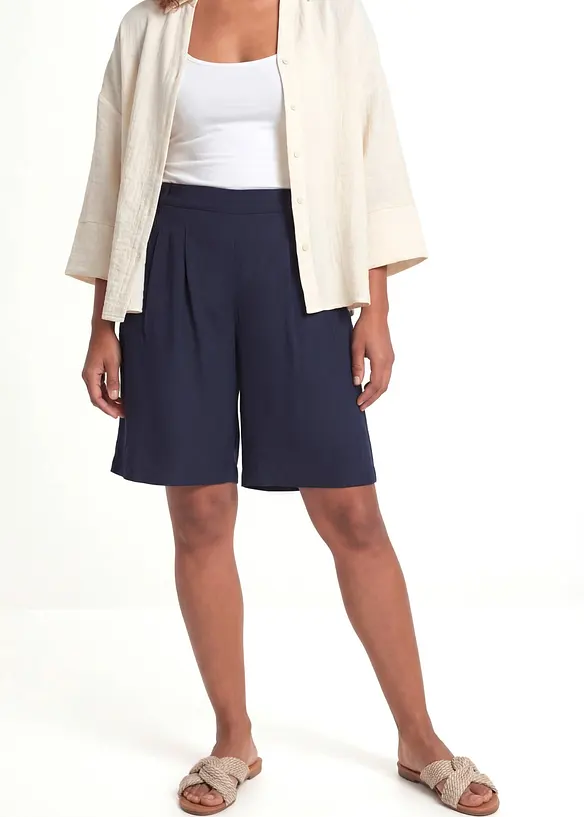 Bermudashorts av lett viskose, bonprix