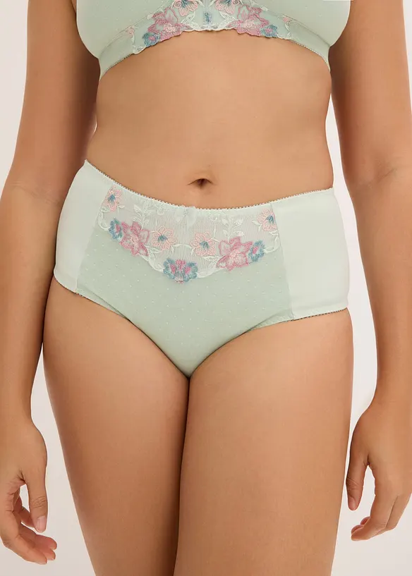 Shape truse med nydelig broderi, bonprix