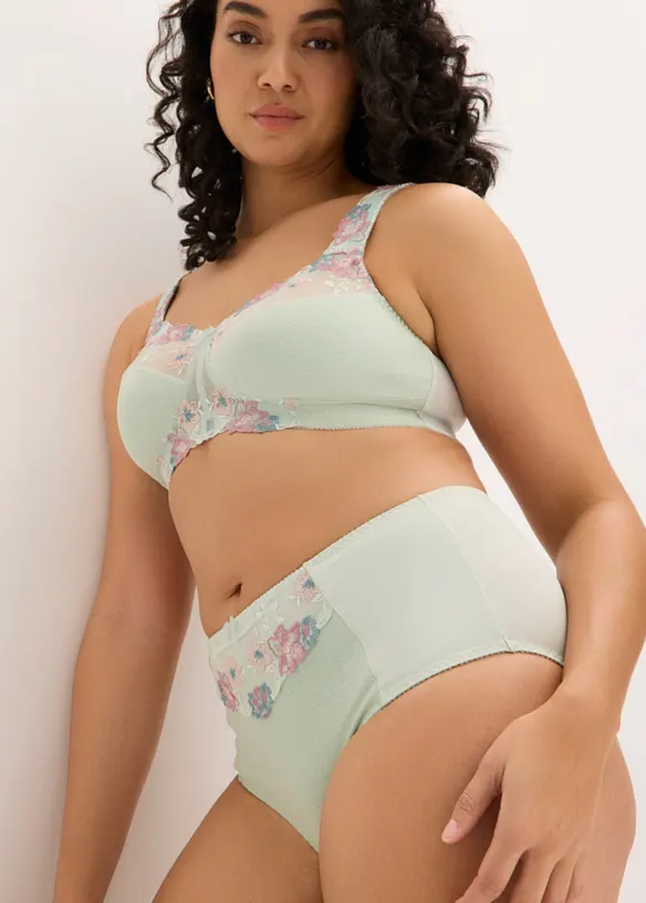 Shape truse med nydelig broderi, bonprix