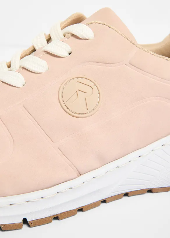 Komfort-sneakers med polstret inners&aring;le fra Rieker, Rieker