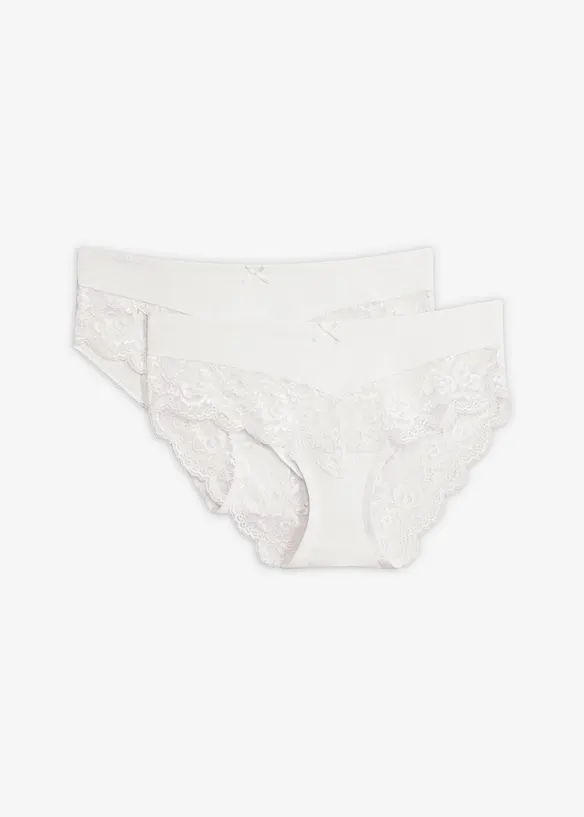 Truse med h&oslash;y midje (2-pack), bonprix