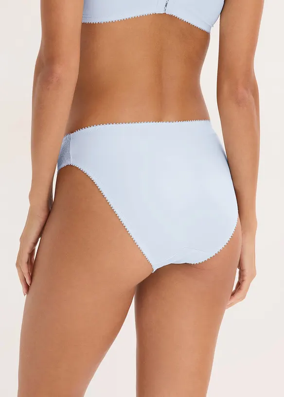 Truse med delikate blonder (2-pack), bonprix