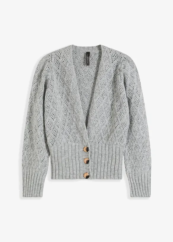 Finstrikket cardigan, bonprix