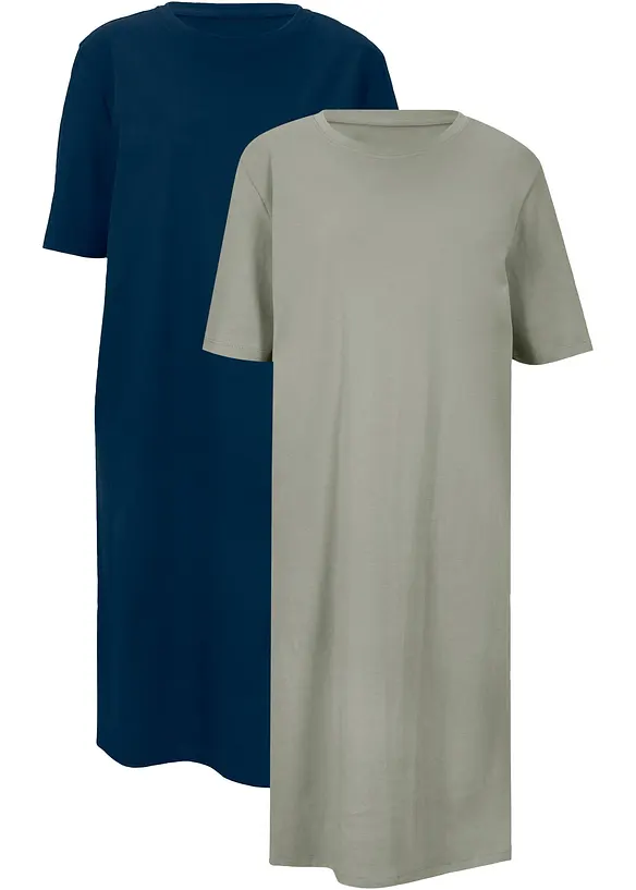 T-skjortekjole (2-pack), bonprix