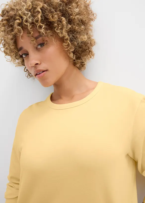Sweatshirt med &oslash;kologisk bomull, bonprix