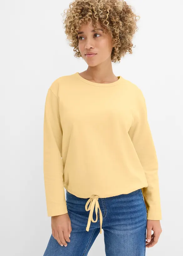 Sweatshirt med &oslash;kologisk bomull, bonprix