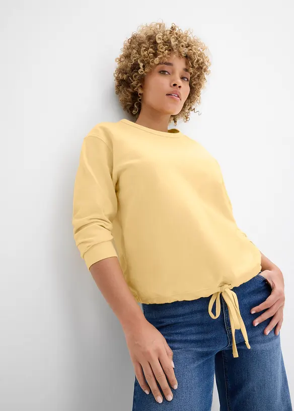 Sweatshirt med &oslash;kologisk bomull, bonprix