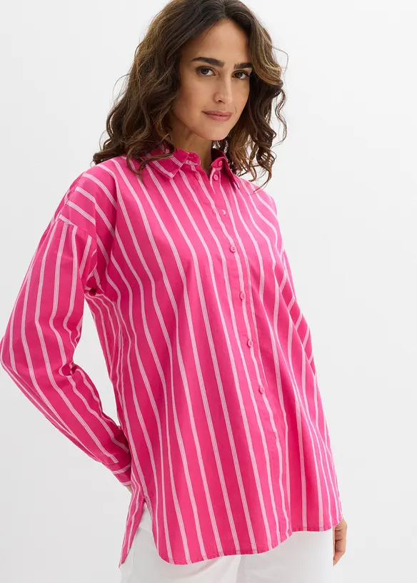 Oversized skjorte i 100% bomull, bonprix