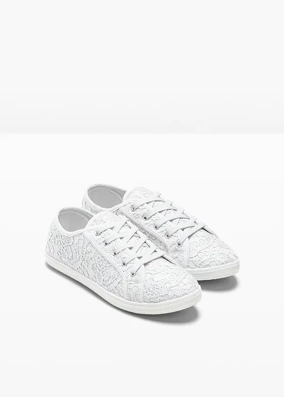 Sneakers med blonder, bonprix