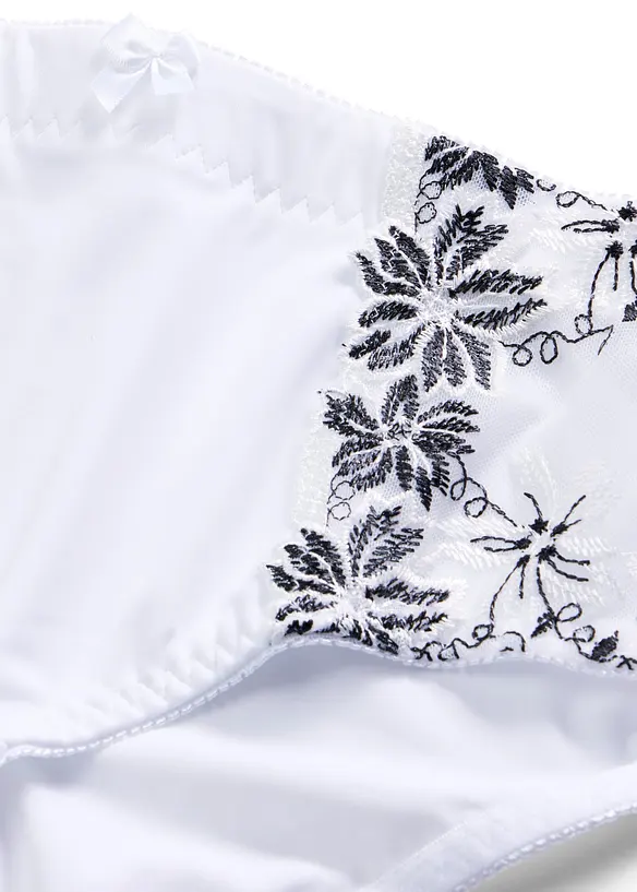 Shape-truse med delikat broderi (2-pack), bonprix