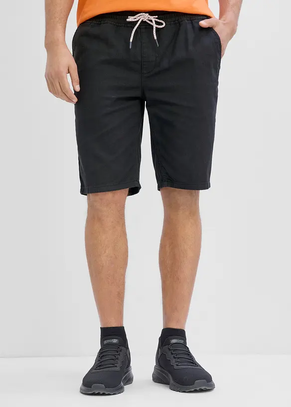 Pull on-bermudashorts i 100% bomull, Regular fit, bonprix