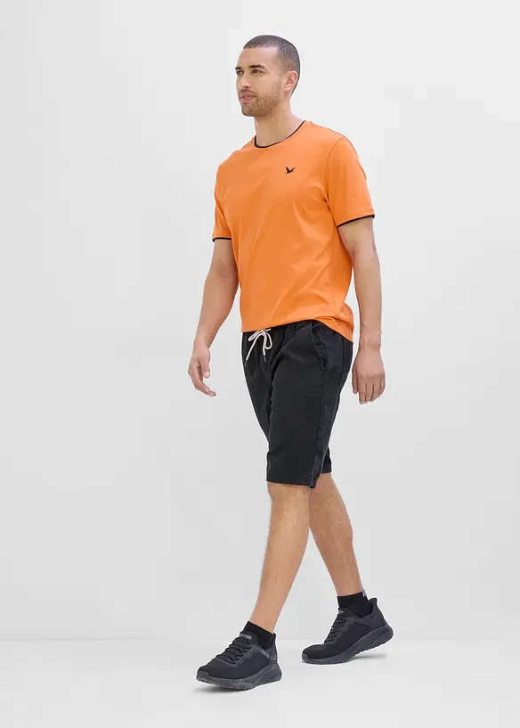 Pull on-bermudashorts i 100% bomull, Regular fit, bonprix
