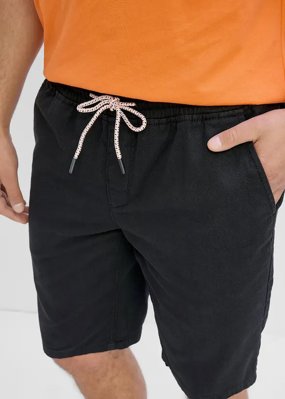 Pull on-bermudashorts i 100% bomull, Regular fit, bonprix