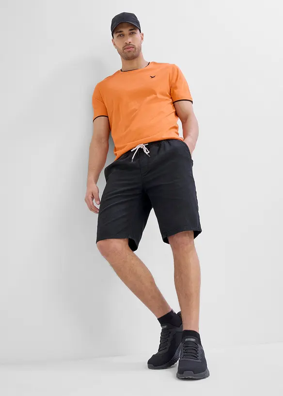 Pull on-bermudashorts i 100% bomull, Regular fit, bonprix