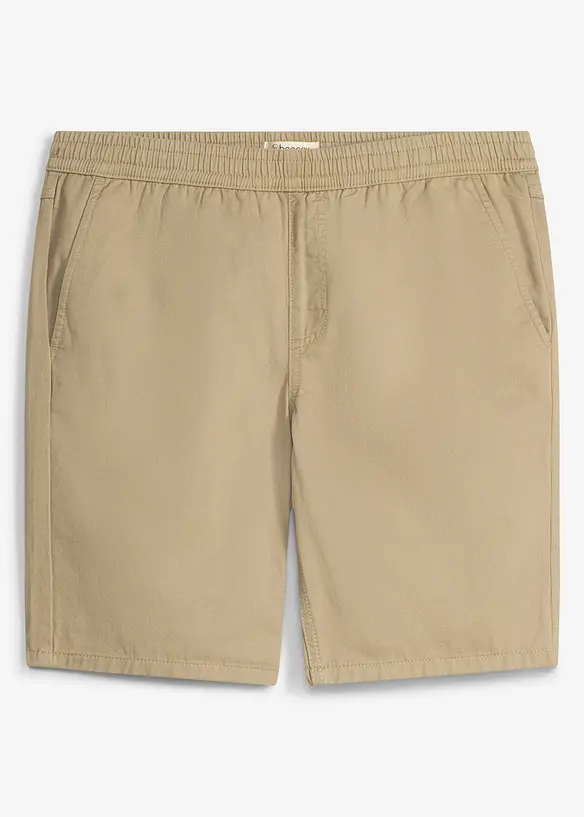 Pull on-bermudashorts i 100% bomull, Regular fit, bonprix