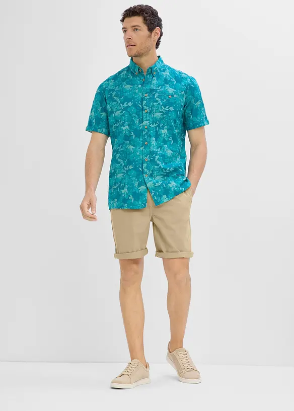 Pull on-bermudashorts i 100% bomull, Regular fit, bonprix