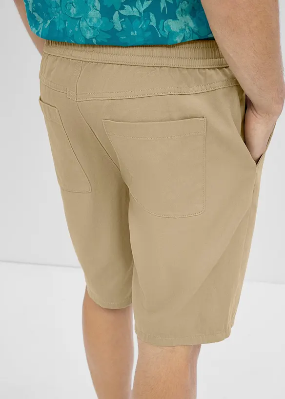 Pull on-bermudashorts i 100% bomull, Regular fit, bonprix
