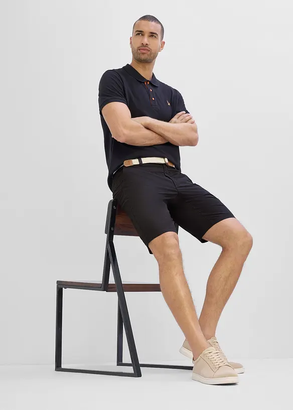 Bermudashorts med stretch og elastisk linning, Regular fit, bonprix